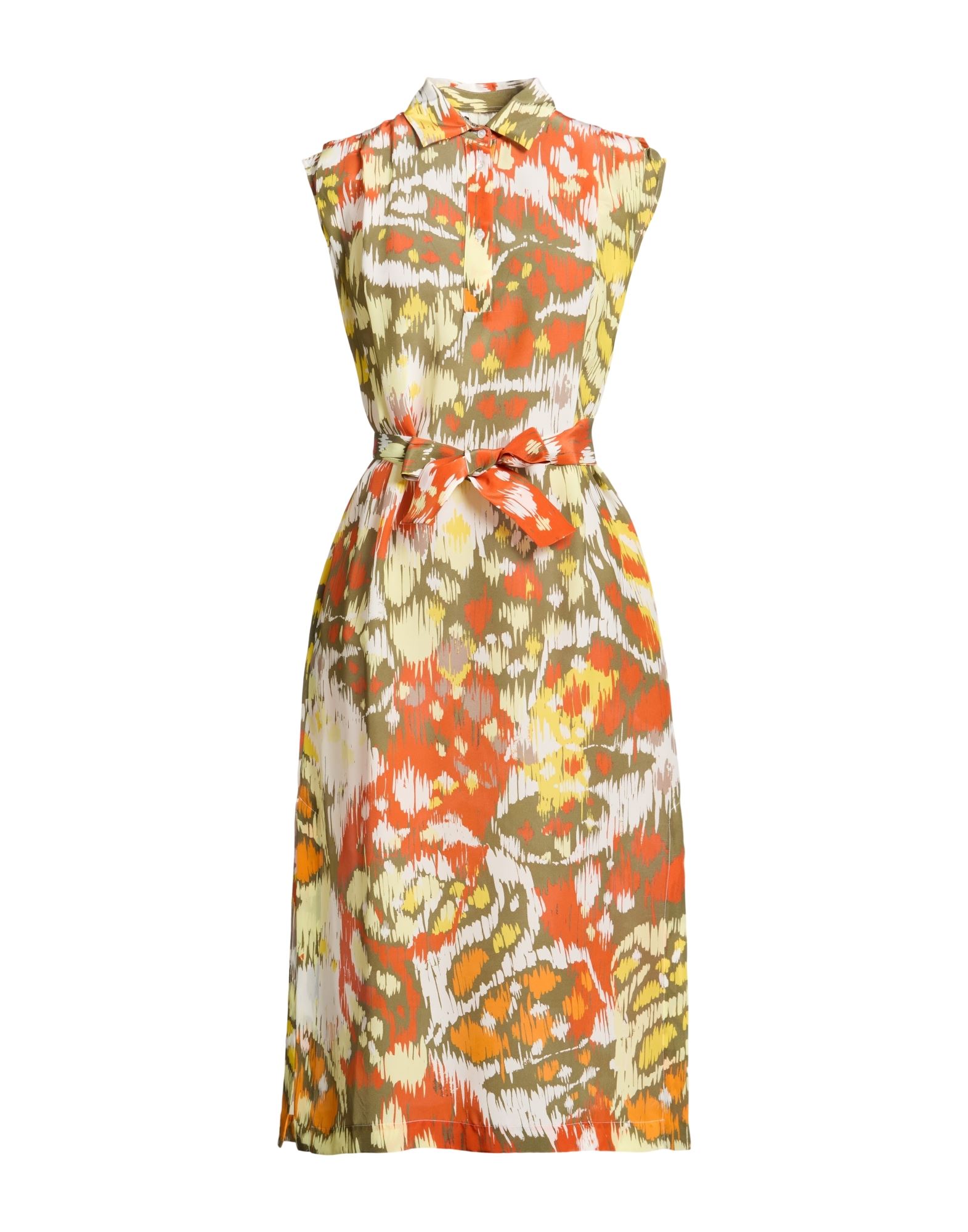 CALIBAN Midi-kleid Damen Orange von CALIBAN