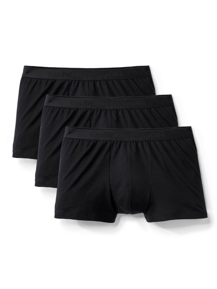 CALIDA Boxershorts Natural Benefit (3er Pack) Single Jersey-Qualität, elastisch von CALIDA