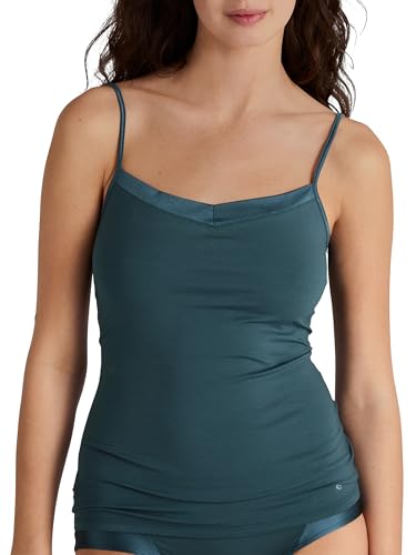 CALIDA Cate Spaghetti-Top Damen, mit Satin-Einsatz am Ausschnitt, verstellbare Träger von CALIDA