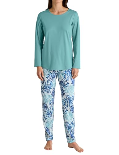 CALIDA Coastal Dreams Pyjama, lang Damen, aus 100% Baumwolle von CALIDA