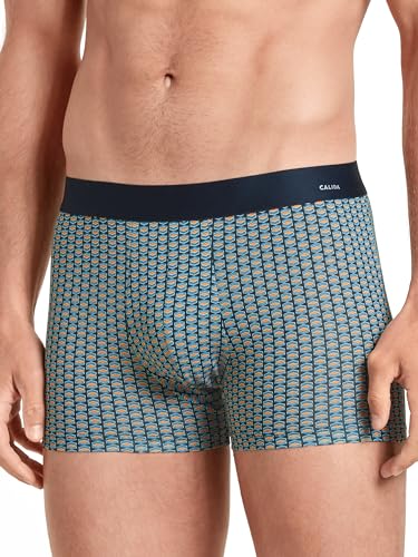 Calida Herren Cotton Code Design Boxershorts, Maritime Blue, 52-54 von CALIDA