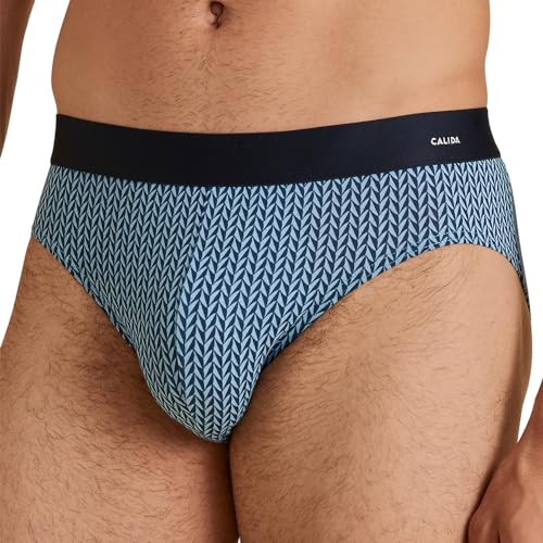 CALIDA Cotton Code Design Slip Herren, weicher Elastikbund, Single Jersey, ohne Eingriff von CALIDA