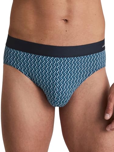 CALIDA Cotton Code Design Slip Herren, weicher Elastikbund, Single Jersey, ohne Eingriff von CALIDA