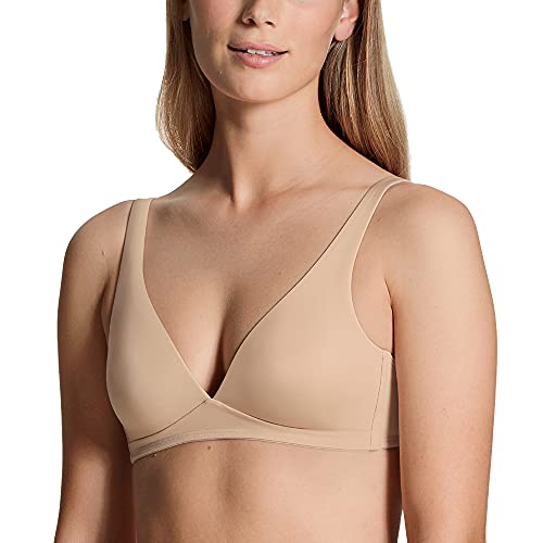 CALIDA Damen BH Eco Sense, rosa BH ohne Bügel aus Nylon, mit Verschluss aus Haken und Öse, Größe: 75B CALIDA Damen BH Eco Sense, rosa BH ohne Bügel aus Nylon, mit Verschluss aus Haken und Öse, Größe: 75B von CALIDA