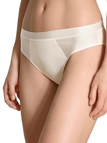 CALIDA Cate Slip Damen, mit Satin-Blende, besonders weich, femininer Look von CALIDA