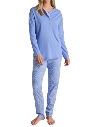 CALIDA Damen Daylight Dreams Pyjamaset, Hydrangea Blue, 32-34 EU von CALIDA