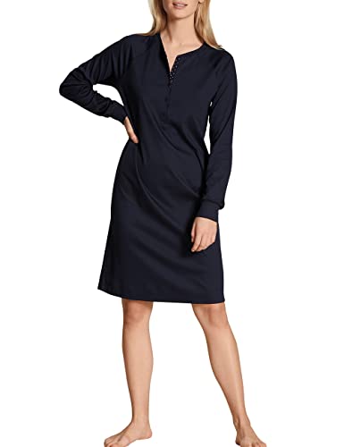 CALIDA Favourites Freizeit Kleid Damen, aus 100% Baumwolle, mit Knopfleiste von CALIDA