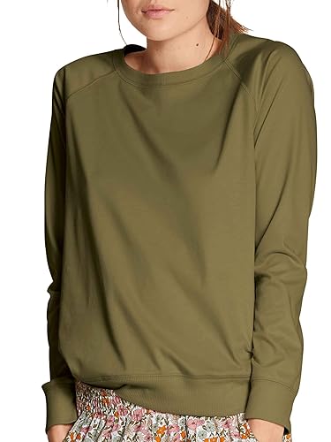 CALIDA Damen Favourites Sunkiss Langarm Shirt, Olive Branch, XS EU von CALIDA