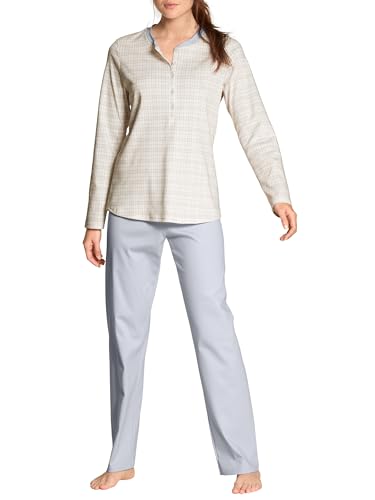 Calida Damen Midnight Checks Pyjamaset, Arctic Ice, 48-50 von CALIDA