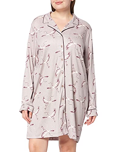 CALIDA Damen Nachthemd Artisan Nights, etherea aus 100% Baumwolle, mit aufgesetzter Tasche und Hemdkragen, Größe: 36/38 von CALIDA