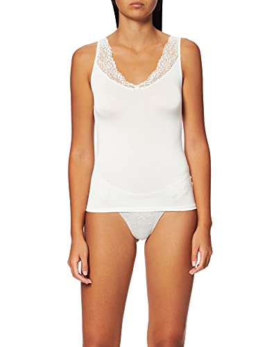 CALIDA Sensual Secrets Tank Top Damen, Brustbereich in V-Form mit semitransparenter Spitze von CALIDA