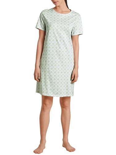 CALIDA Spring Nights Kurzarm-Nachthemd Damen, Länge 95cm, atmungsaktiv und klimaregulierend, aus 100% Baumwolle von CALIDA