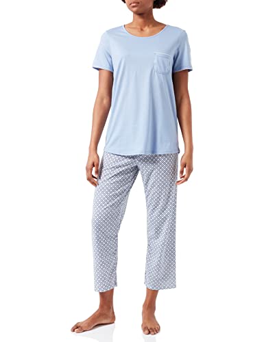 Calida Damen Sunset Dreams Pyjamaset, Milky Blue, 44-46 von CALIDA