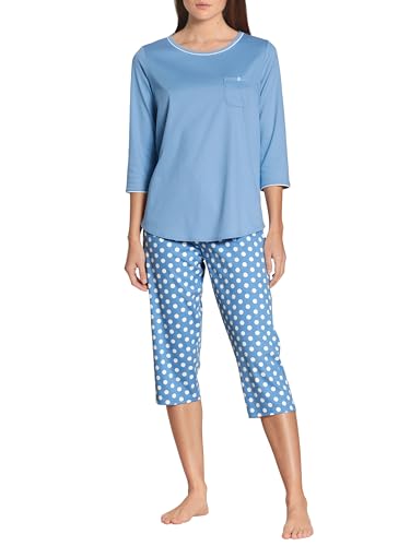 Calida Damen Sweet Dreams Pyjamaset, Allure Blue, 32-34 von CALIDA