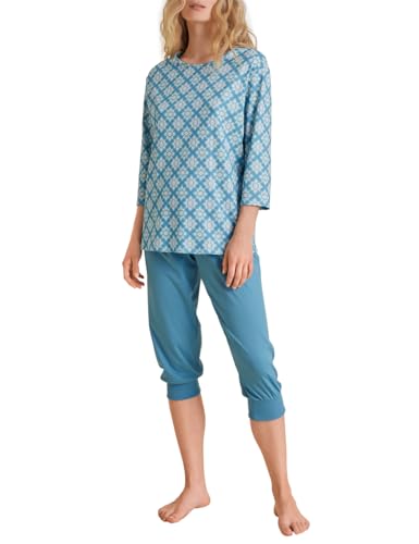 CALIDA Daylight Dreams Kurz-Pyjama Damen, aus 100% Baumwolle von CALIDA