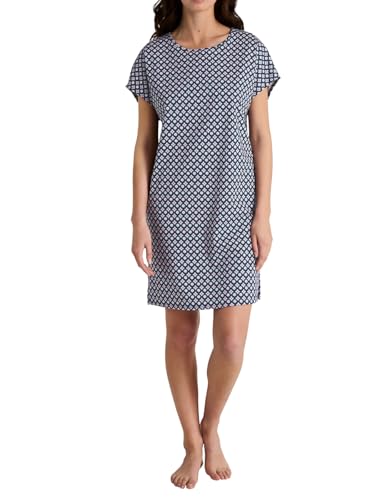 CALIDA Daylight Dreams Kurzarm-Nachthemd Damen, Länge 90cm, aus 100% Baumwolle von CALIDA