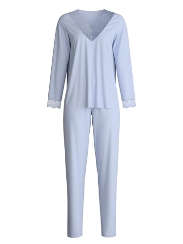 CALIDA Elegant Dreams Pyjama, lang Damen, luftiger Schnitt, mit Spitzendetails, fließend und anschmiegsam von CALIDA