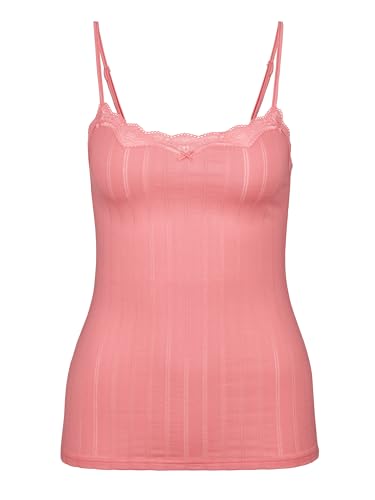 CALIDA Etude Toujours Spaghetti-Top Damen, verstellbare Träger, edle Nadelstreifen-Optik, mit Swiss+Cotton-Gütesiegel von CALIDA