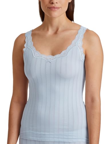 CALIDA Etude Toujours Tank Top Damen, mit Swiss+Cotton-Gütesiegel, edle Nadelstreifen-Optik und zarte Spitze am Ausschnitt CALIDA Etude Toujours Tank Top Damen, mit Swiss+Cotton-Gütesiegel, edle Nadelstreifen-Optik und zarte Spitze am Ausschnitt von CALIDA