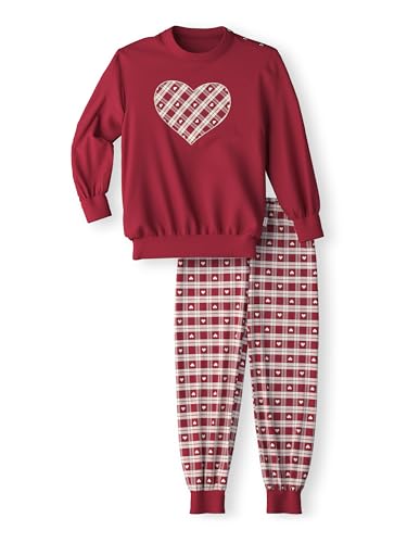 CALIDA Family & Friends Bündchen-Pyjama Kinder, aus 100% Bio-Baumwolle, mit weichen Rippbündchen an den Abschlüssen von CALIDA