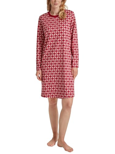 CALIDA Family & Friends Langarm-Nachthemd Damen, Länge 100cm, warme Baumwollqualität von CALIDA