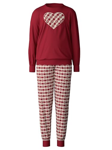 CALIDA Family & Friends Mädchen Bündchen-Pyjama Kinder, aus 100% Bio-Baumwolle, mit weichen Rippbündchen an den Abschlüssen von CALIDA