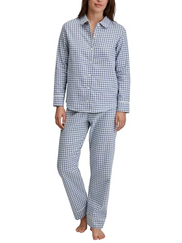 CALIDA Flannel Dreams Pyjama mit Knöpfen Damen, aus 100% Baumwolle-Flannel, pflegeleicht von CALIDA