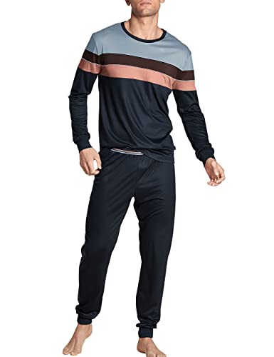 CALIDA 100% Nature Night Bündchen-Pyjama, Cradle to Cradle Certified® Herren von CALIDA