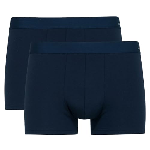 CALIDA Herren Boxershorts, 2er Pack - Cotton Code, Elastikbund, Activity Cotton Dunkelblau XL (56) von CALIDA