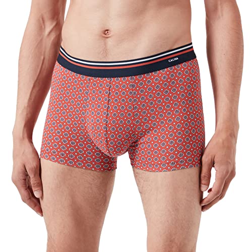 Calida Herren Cotton Code Design Boxershorts, red Pepper, 50 von CALIDA