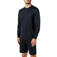 CALIDA Herren Longsleeve blau Jersey-Baumwolle von CALIDA