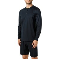 CALIDA Herren Longsleeve blau Jersey-Baumwolle von CALIDA