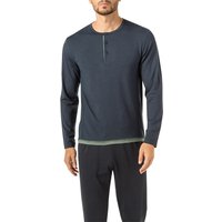 CALIDA Herren Longsleeve grau Modal unifarben von CALIDA