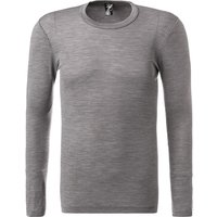 CALIDA Herren Longsleeve Grau Seide unifarben von CALIDA