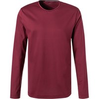 CALIDA Herren Longsleeve rot Baumwolle unifarben von CALIDA