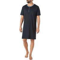 CALIDA Herren Nachthemd blau Jersey-Baumwolle unifarben von CALIDA