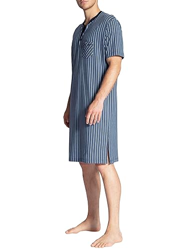CALIDA Herren Relax Imprint Nachthemd Einteiliger Schlafanzug, Dark Sapphire, 50 von CALIDA