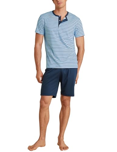 CALIDA Relax Streamline Kurz-Pyjama Herren, aus 100% Baumwolle von CALIDA
