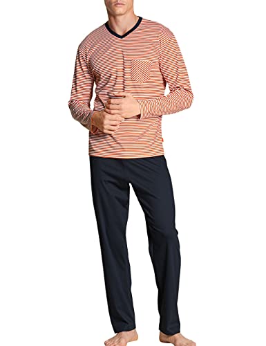 Calida Herren Relax Streamline Pyjamaset, Mandarine orange, 52-54 von CALIDA