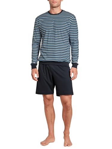 Calida Herren Relax Streamline Pyjamaset, azurit Blue, 56 von CALIDA