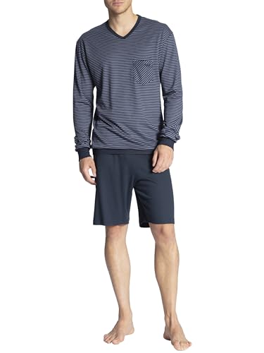 CALIDA Herren Relax Streamline Zweiteiliger Schlafanzug, Dark Sapphire, 52 EU von CALIDA