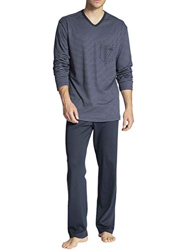 Calida Herren Relax Streamline Pyjamaset, Dark Sapphire, 46-48 von CALIDA