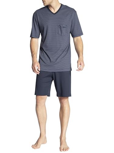 CALIDA Relax Streamline Kurz-Pyjama, V-Neck Herren von CALIDA