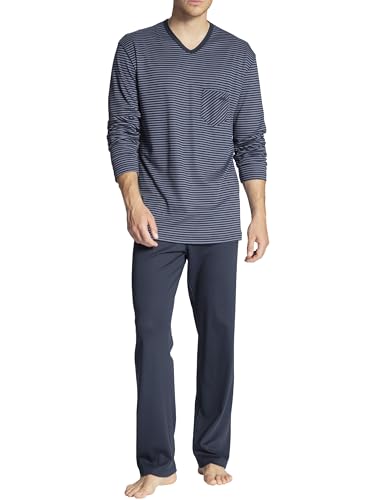 Calida Herren Relax Streamline Pyjamaset, Dark Sapphire, 46-48 von CALIDA