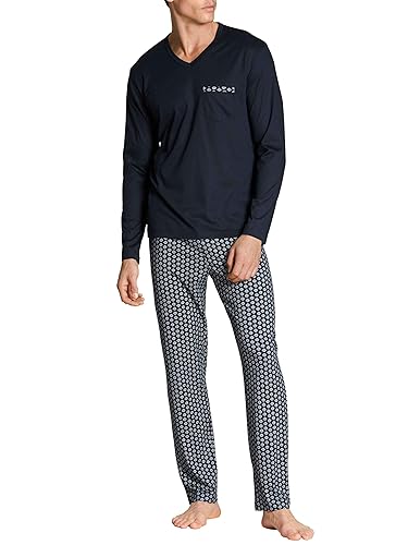 Calida Herren Relax Swiss Edition Pyjamaset, Dark Sapphire, 58-60 von CALIDA