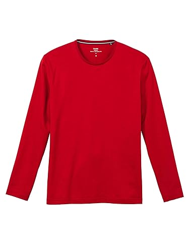 CALIDA Herren Unterwäsche Remix 5, rot Longsleeve aus 100% Baumwolle, mit Rundhalsausschnitt ideal kombinierbar, Größe: 56 von CALIDA