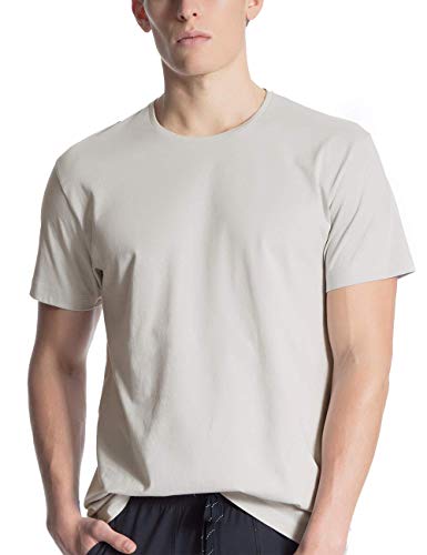 CALIDA Herren Remix Basic T Shirt, Fog, 58-60 EU von CALIDA