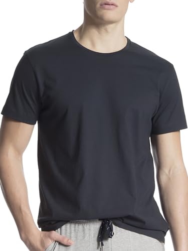 CALIDA Remix Basic Sleep T-Shirt Herren, aus 100% Baumwolle, Rundhalsausschnitt von CALIDA