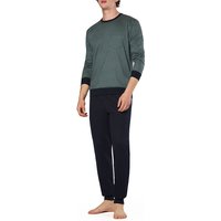 CALIDA Herren Schlafanzug rot Jersey-Baumwolle gemustert von CALIDA