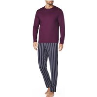 CALIDA Herren Schlafanzug rot Jersey-Baumwolle gestreift von CALIDA